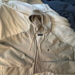 Ralph Lauren Light Gray Zip-Up Men's Sweater